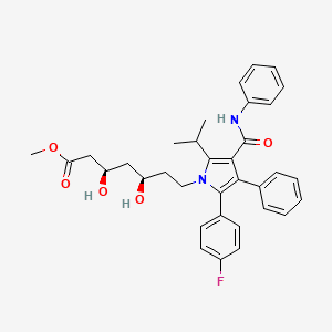 2D structure of (3R,5R)-7-[3-(Phenylcarbamoyl)-5-(4-fluorophenyl)