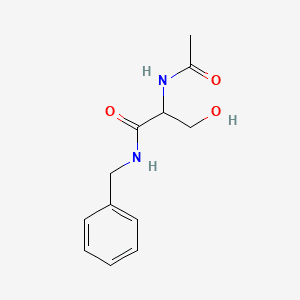 2D structure of 2-Acetamido-N-benzyl-3-hydroxypropanamide