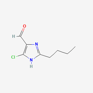 2D structure of 2-Butyl-4-chloro-1H-imidazole-5-methanol