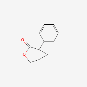 2D structure of (1S,5R)-1-phenyl-3-oxabicyclo[3.1.0]hexan-2-one