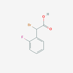 2D structure of 2,2-dibromo-1-cyclopropyl-2-(2-fluorophenyl)ethanone