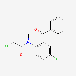 2D structure of 2-Chloroacetamido-5-chlorobenzophenone