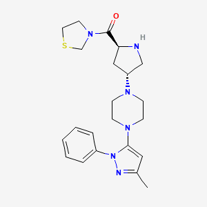 2D structure of (2S,4R)-Teneligliptin Hydrobromide