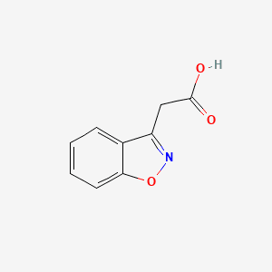 2D structure of 1,2-Benzisoxazol-3-ylacetic Acid